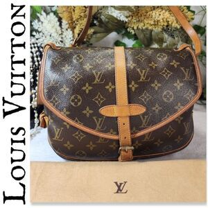 Louis Vuitton Brown and Tan Monogram Bag